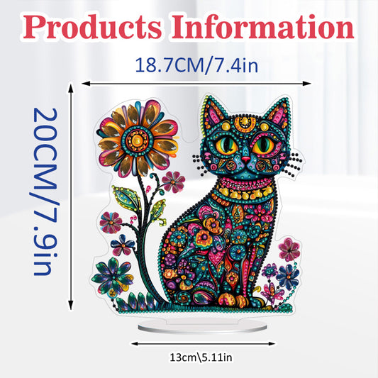 2D Flat Halloween DIY Diamond Painting 5D Desktop Ornaments Kit for Home Decor