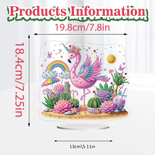 2D Flat Halloween DIY Diamond Painting 5D Desktop Ornaments Kit for Home Decor