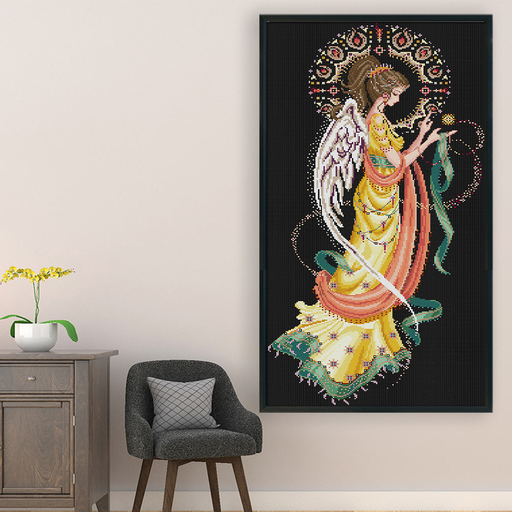 Sun Goddess - 14CT Stamped Cross Stitch 37*68CM(Joy Sunday)