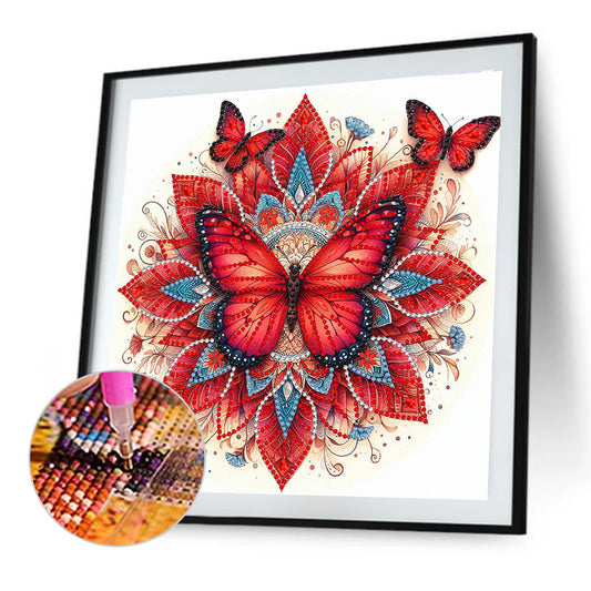 Mandala Butterfly - Special Shaped Drill Diamond Painting 30*30CM