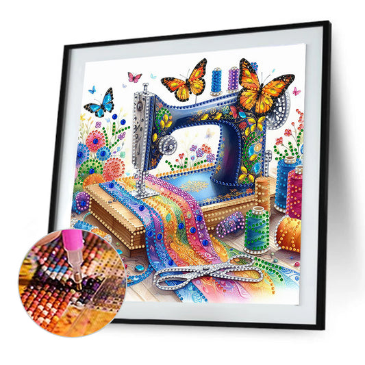 Sewing Machine - Special Shaped Drill Diamond Painting 30*30CM