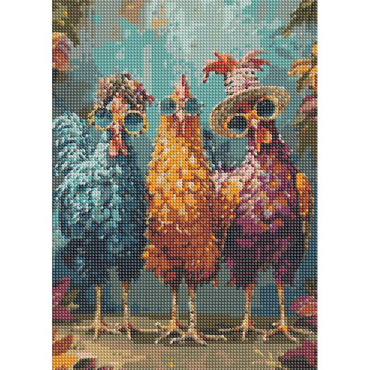 Funny Chicken - Full Round Drill Diamond Painting 30*40CM