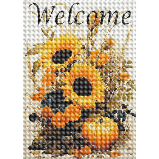 Sunflower And Pumpkin - Full Round Drill Diamond Painting 30*40CM