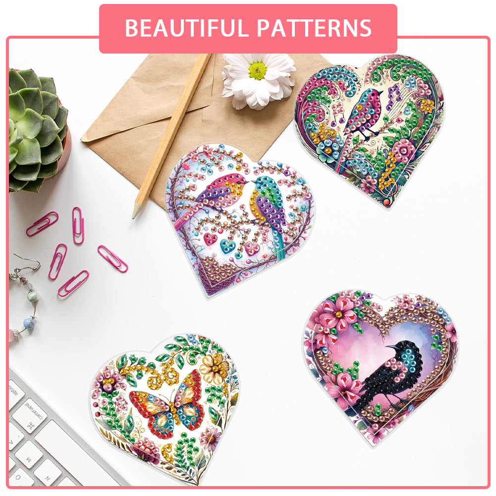 8 pcs Diamond Painting Bookmarks Diamond Art Book Corner Kit for Book Lovers