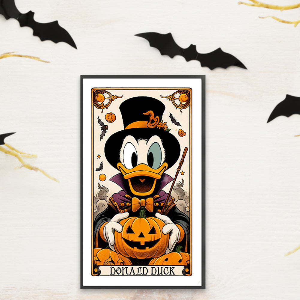 Halloween Donald Duck - Full Round Drill Diamond Painting 40*70CM