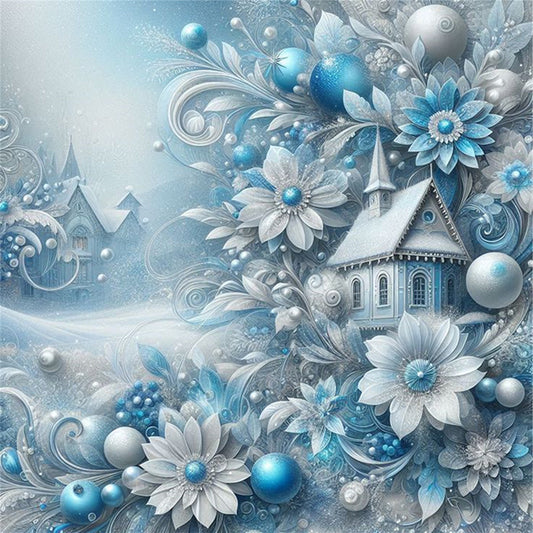 Winter Scenery - 11CT Stamped Cross Stitch 40*40CM