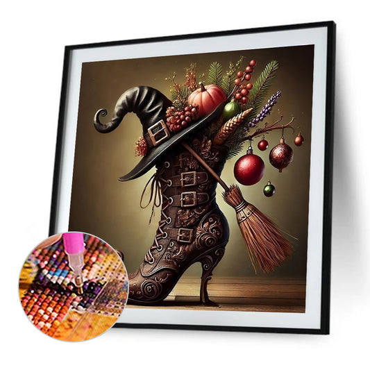 Halloween Boots - Full Round Drill Diamond Painting 40*40CM