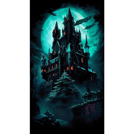 Castle - 11CT Stamped Cross Stitch 40*70CM