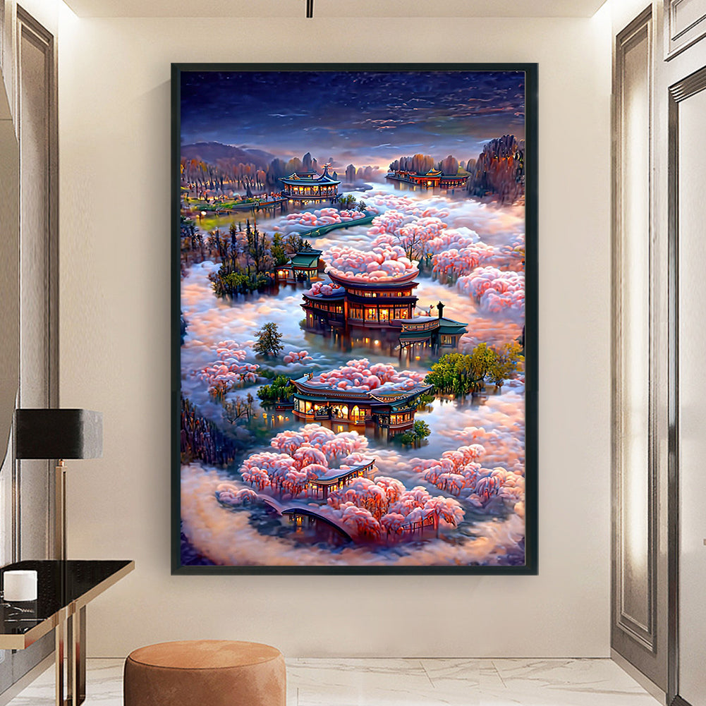 Dream Scenery - 18CT Stamped Cross Stitch 40*60CM