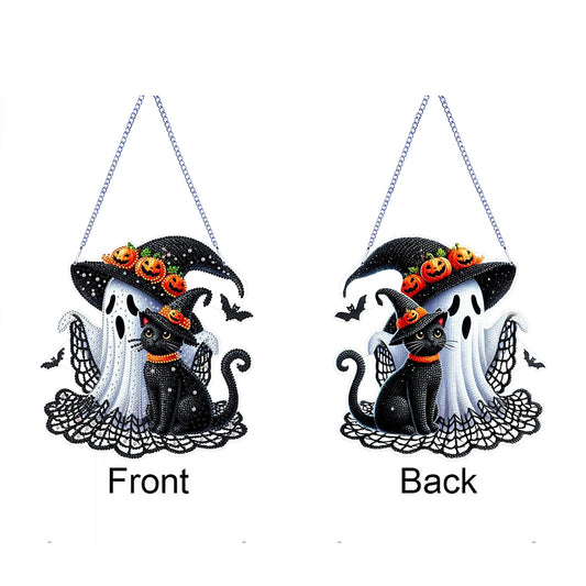 Halloween Ghost Theme 2D Flat DIY Diamond Art Pendant Home Wall Decoration Craft