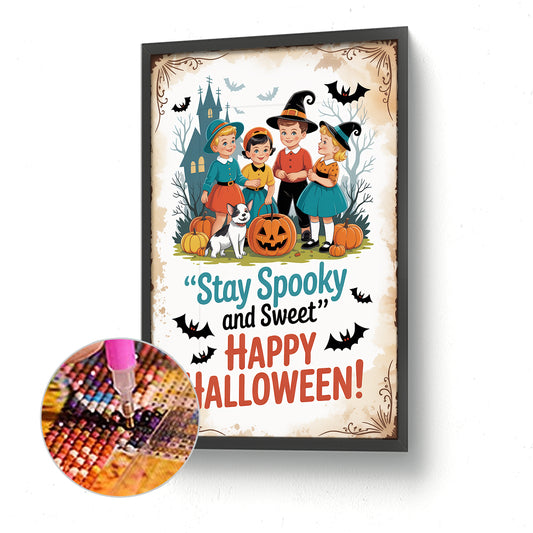 Halloween Atmosphere - Full Round Drill Diamond Painting 30*45CM