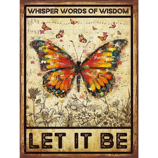 Butterfly - 14CT Stamped Cross Stitch 30*40CM