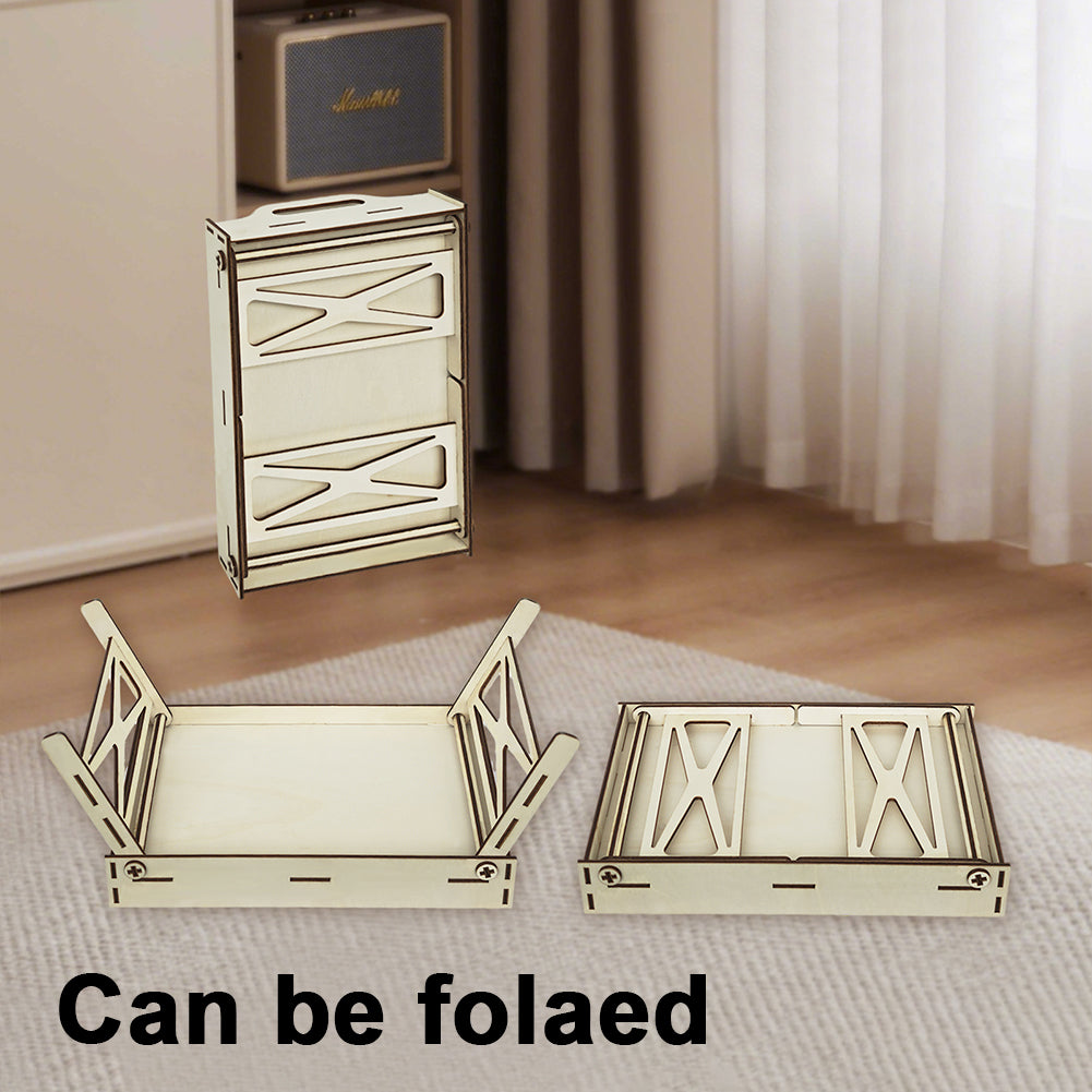 5D DIY Butterfly Diamond Painting Wooden Serving Tray with Handle for Home Decor