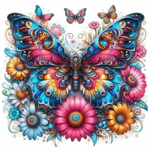 Butterfly - 11CT Stamped Cross Stitch 40*40CM