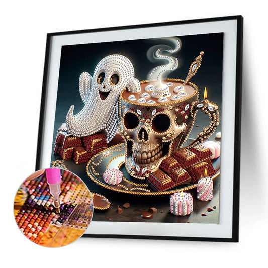 Halloween Ghost - Special Shaped Drill Diamond Painting 30*30CM