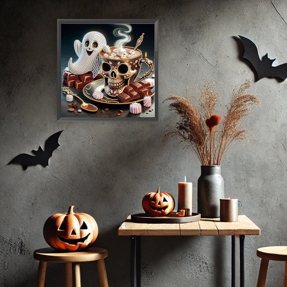Halloween Ghost - Special Shaped Drill Diamond Painting 30*30CM