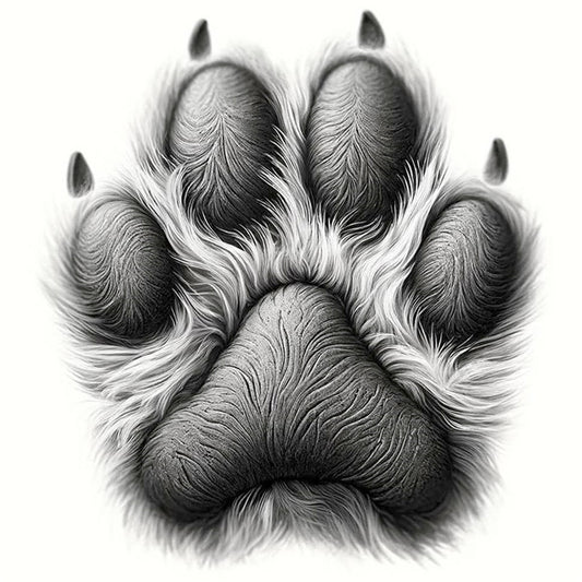 Black Cat'S Paw - 18CT Stamped Cross Stitch 20*20CM