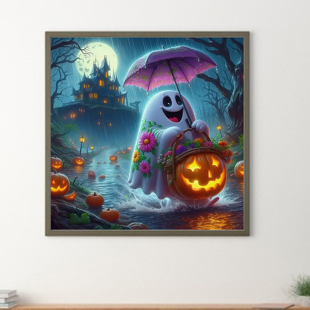 Halloween Ghost - Full Round Drill Diamond Painting 40*40CM