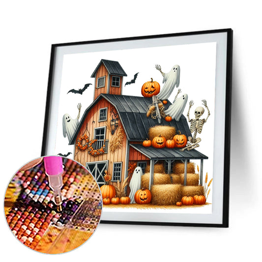 Halloween Hut - Full Round Drill Diamond Painting 40*40CM
