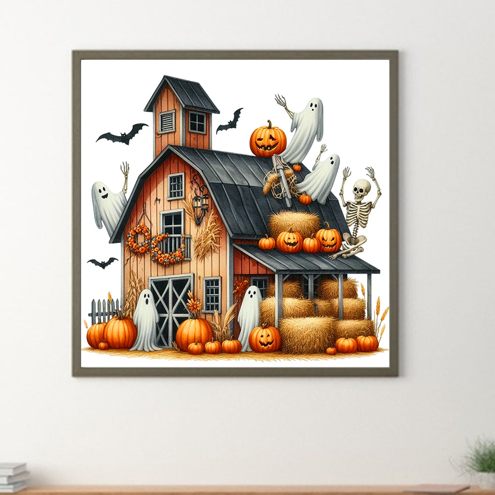 Halloween Hut - Full Round Drill Diamond Painting 40*40CM