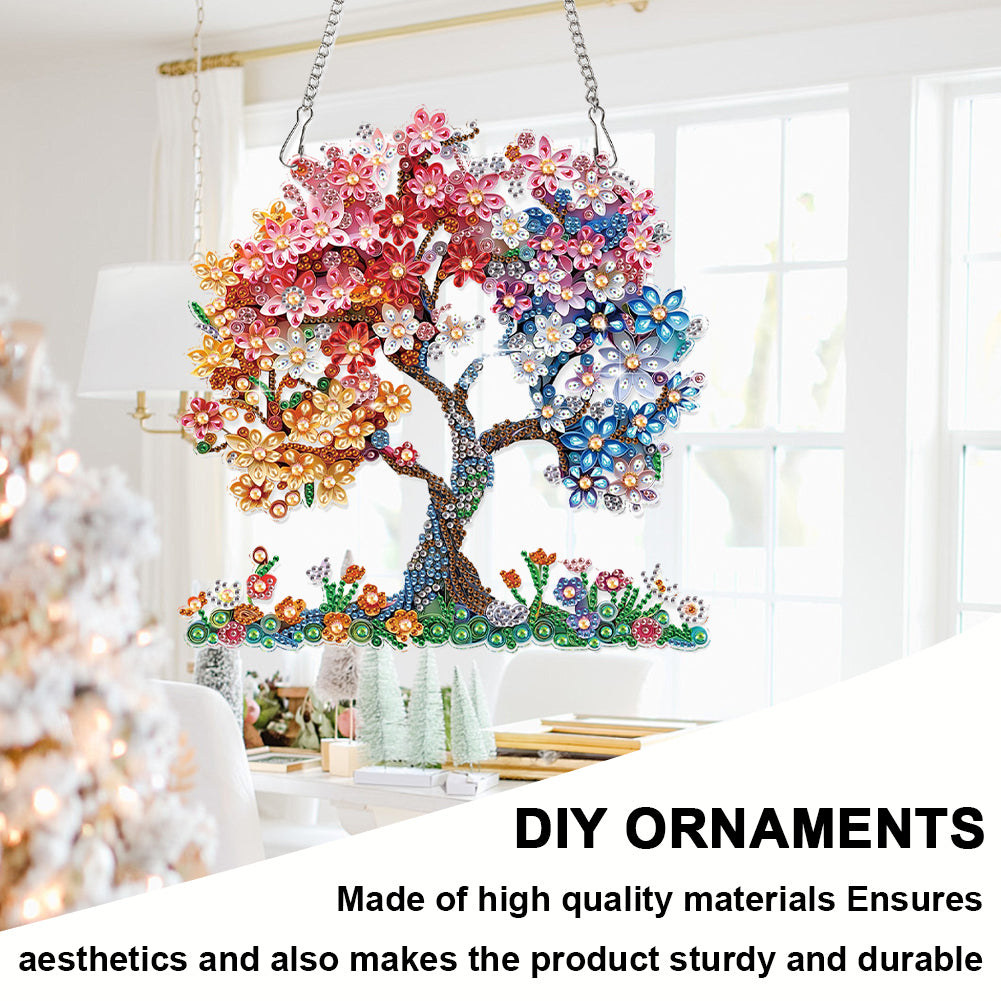 2D Flat DIY Tree of Life Diamond Art Pendant Diamond Painting Set Home Crafts