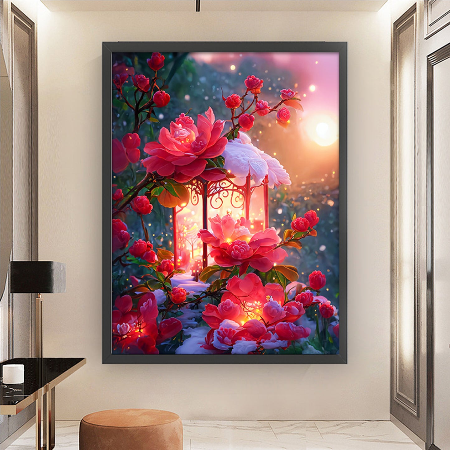 Camellia - 11CT Stamped Cross Stitch 50*68CM (Mona Lisa Brand)