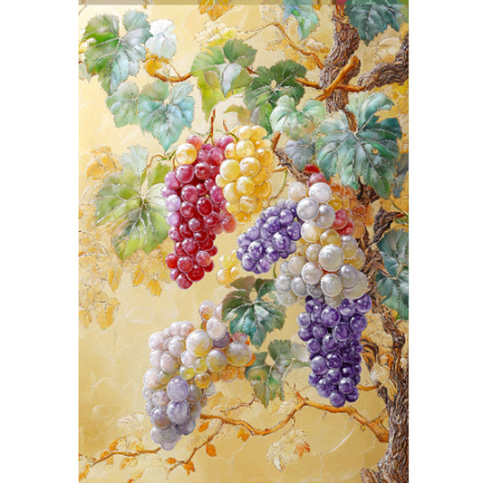 Family And Fortune Grapes - 11CT Stamped Cross Stitch 50*70CM(Mona Lisa Brand)
