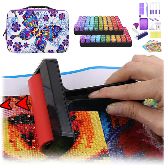 100 Grid Butterfly Diamond Painting Bead Storage Box Bead Bottle Storage Bag