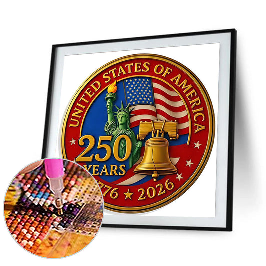 American 250Th Anniversary - Full Round Drill Diamond Painting 40*40CM