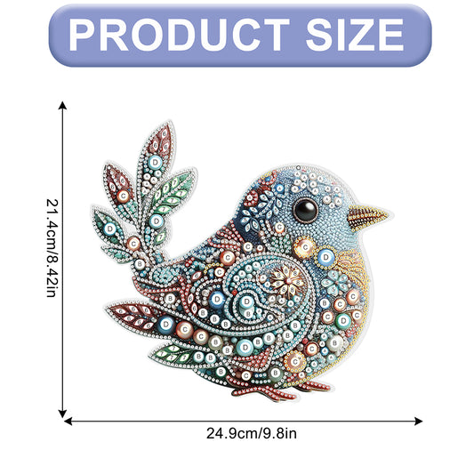 Bird 2D Flat DIY Diamond Art Pendant Special Shape Wall Decor for Home & Windows