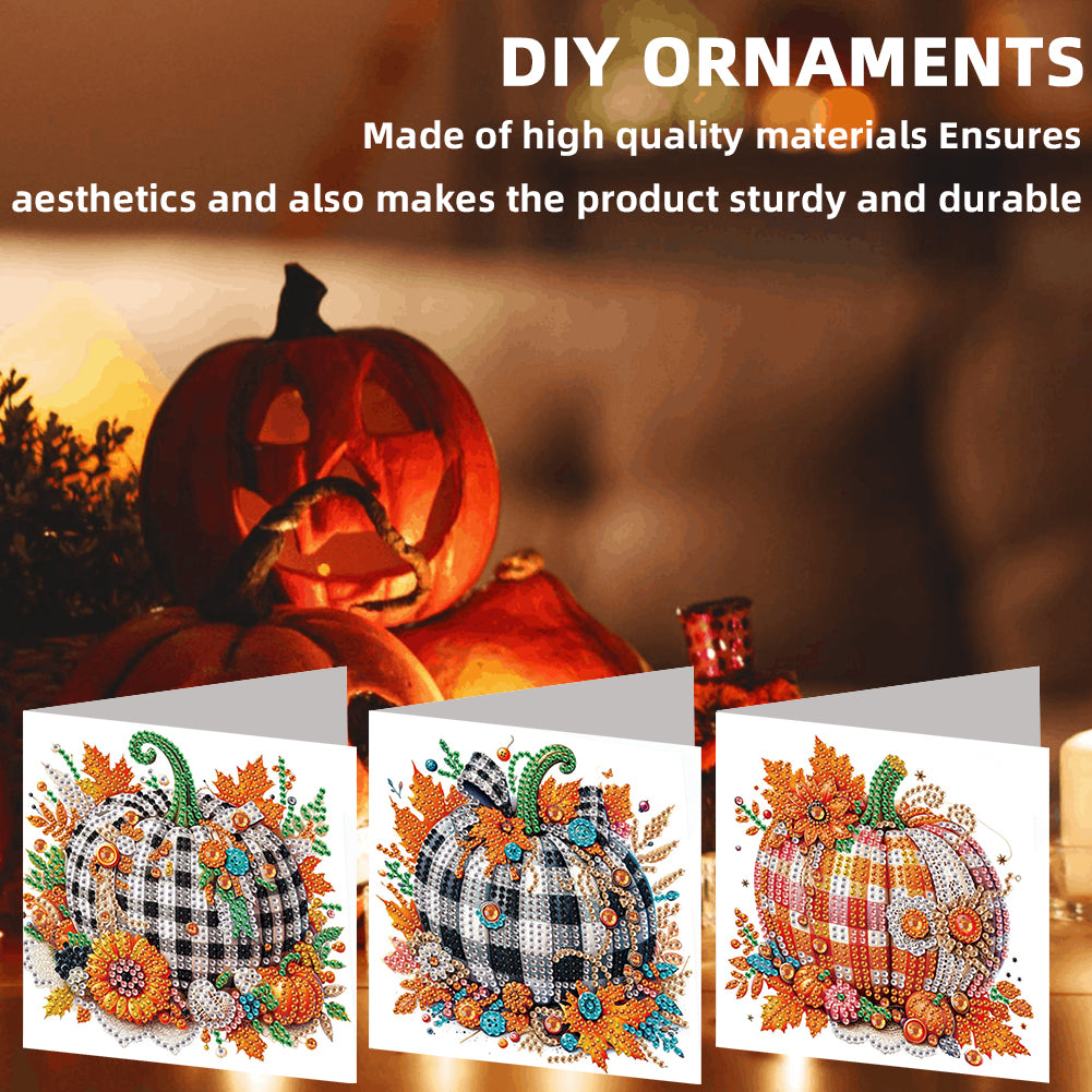 6PCS DIY Diamond Art Greeting Cards Congratulations Cards & Gifts (Halloween)