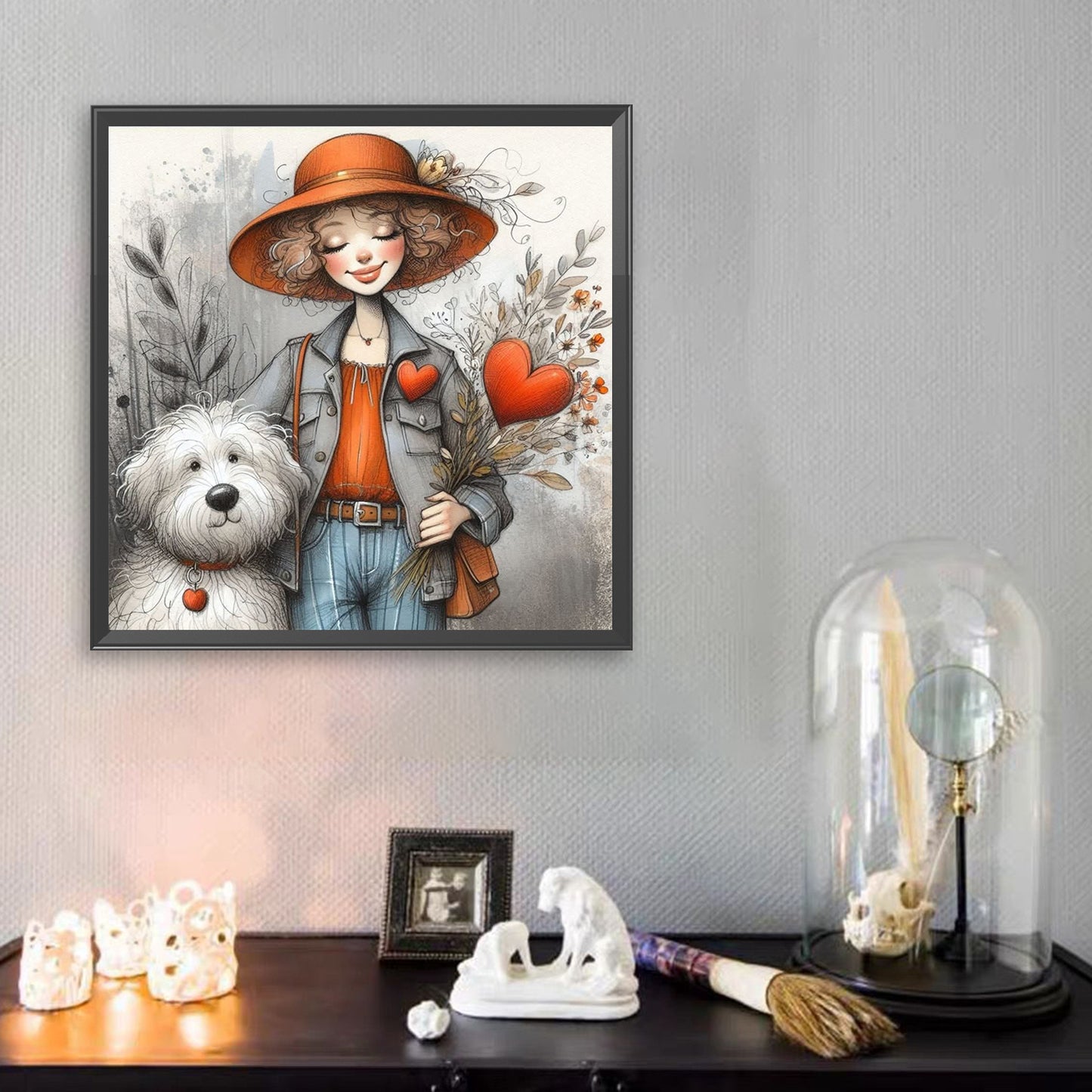 Funny Little Girl - Full Square Drill Diamond Painting 40*40CM