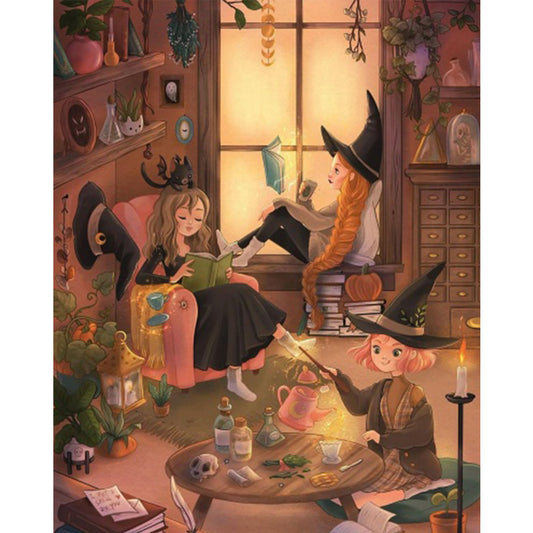 Magic Witch - Full Square Drill Diamond Painting 40*50CM