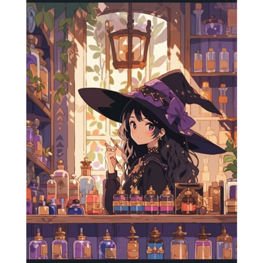 Magic Witch - Full Square Drill Diamond Painting 40*50CM