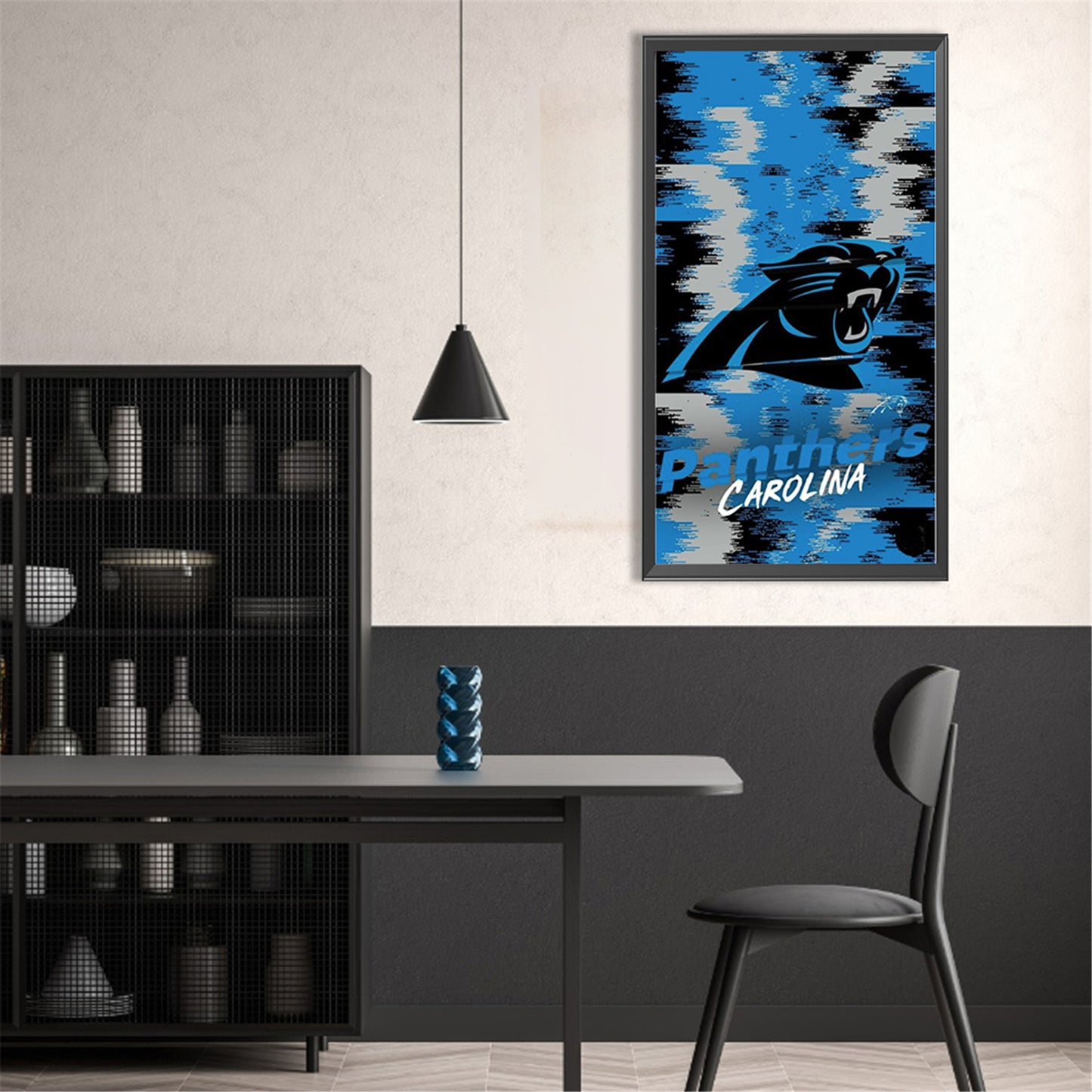 Carolina Panthers - Full Round Drill Diamond Painting 30*55CM