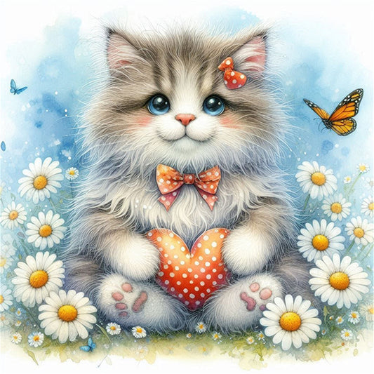 Daisy Flowers - 11CT Stamped Cross Stitch 40*40CM