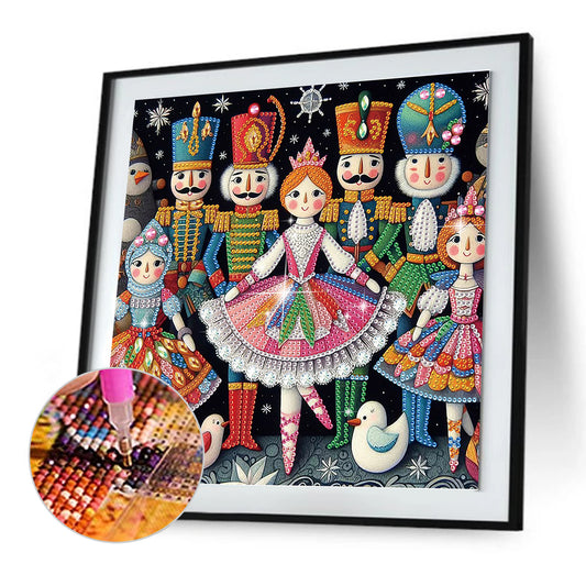Christmas Nutcracker - Special Shaped Drill Diamond Painting 30*30CM