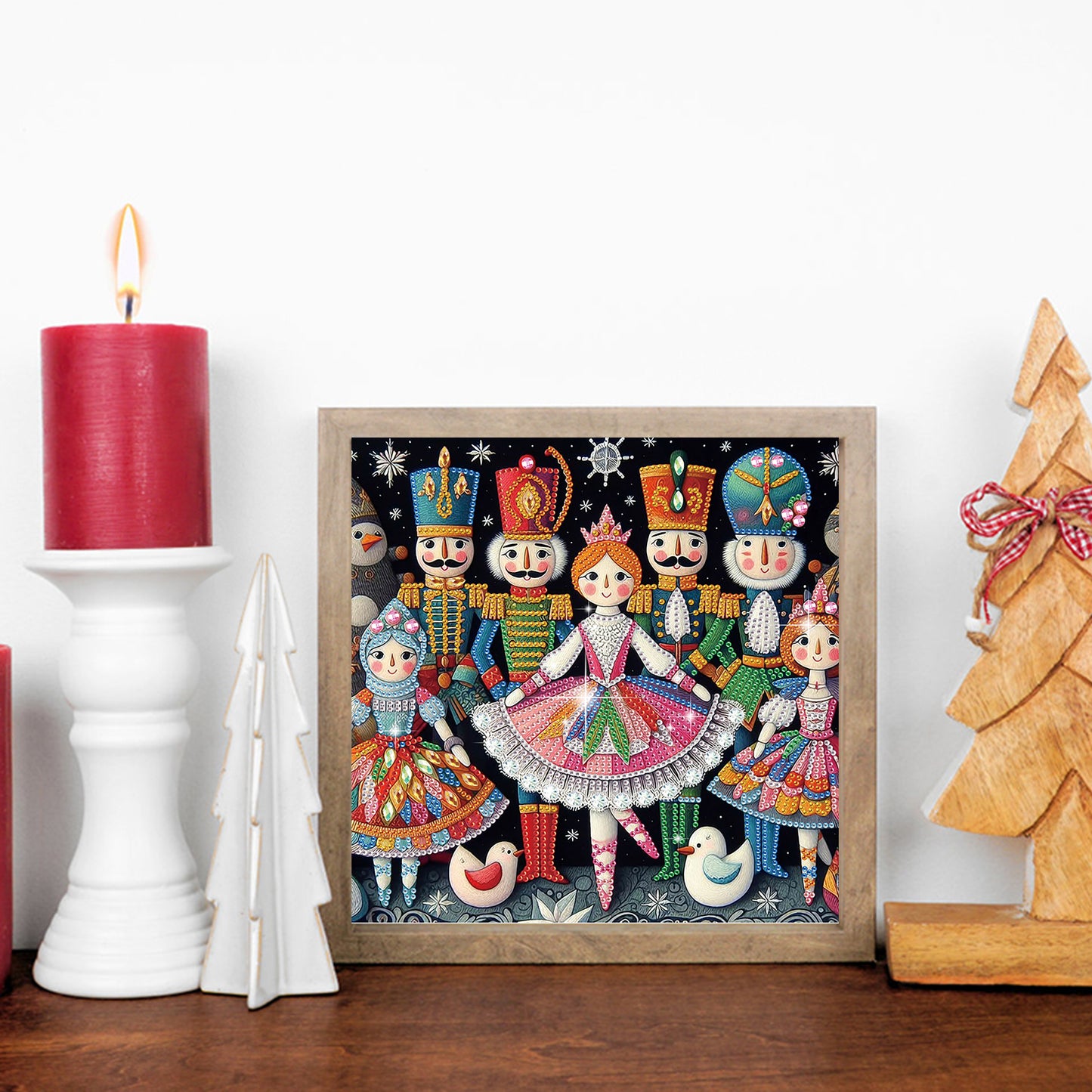 Christmas Nutcracker - Special Shaped Drill Diamond Painting 30*30CM
