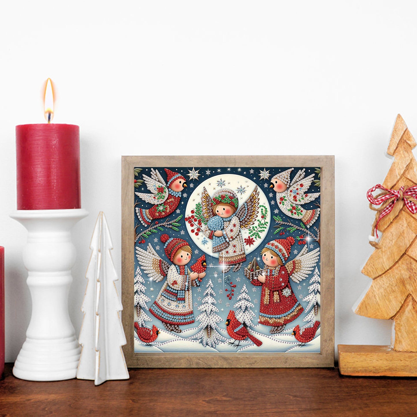 Christmas Angel - Special Shaped Drill Diamond Painting 30*30CM