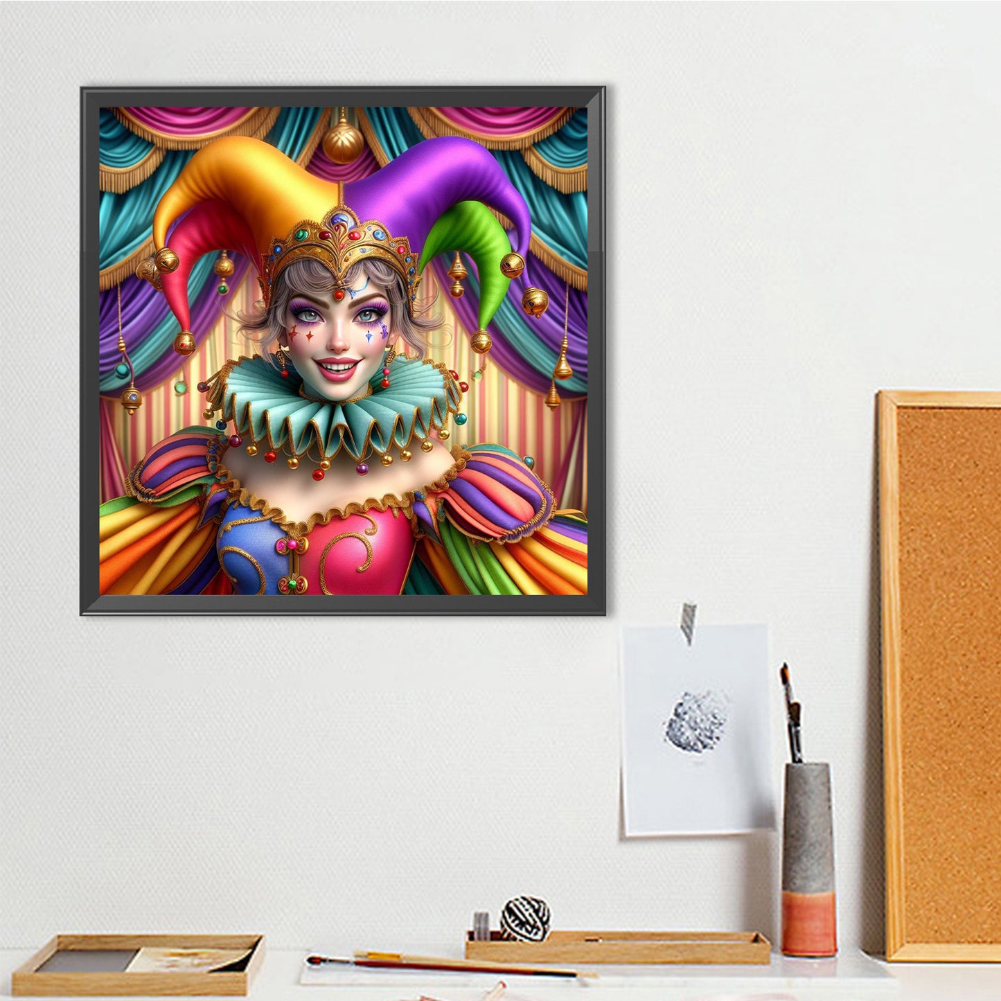 Circus Clown - Full Round Drill Diamond Painting 40*40CM