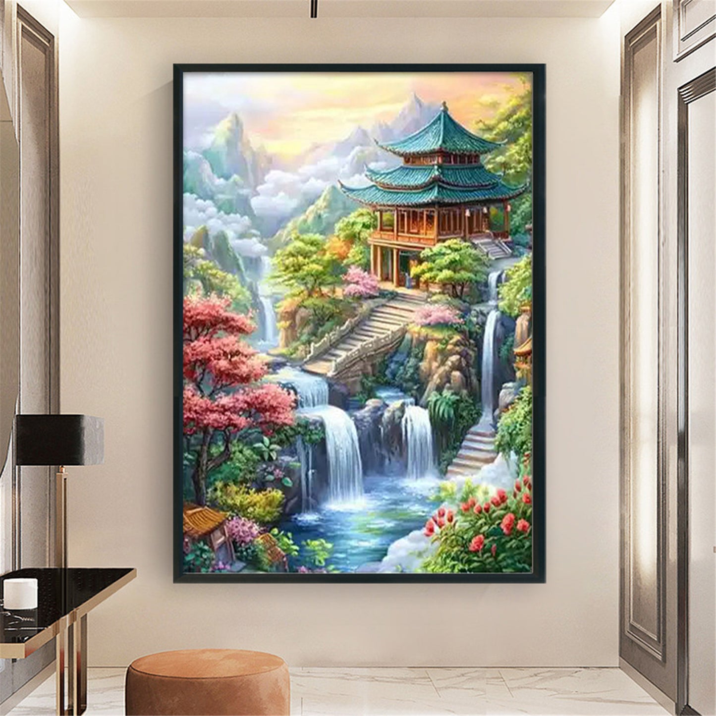 Jiangnan Ancient Town - Summer - 11CT Stamped Cross Stitch 50*70CM£¨Mona Lisa Brand£©