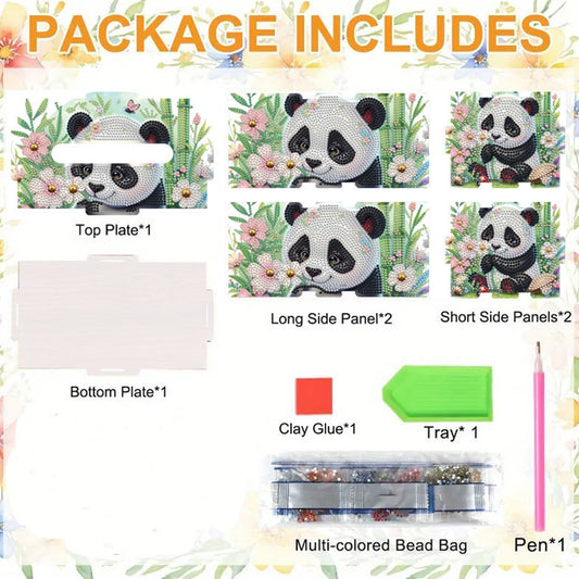 Wooden Diamond Painting Tissue Box for Home and Office Decoration (CZH003)