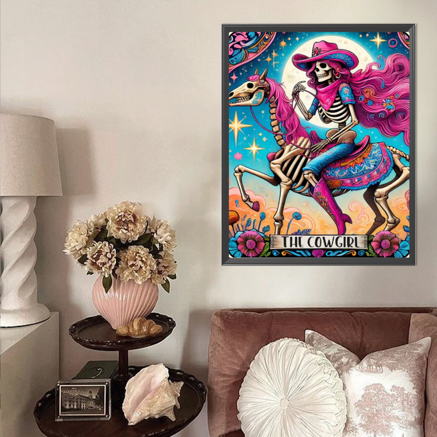 Skull Cowboy - Full Round Drill Diamond Painting 40*50CM