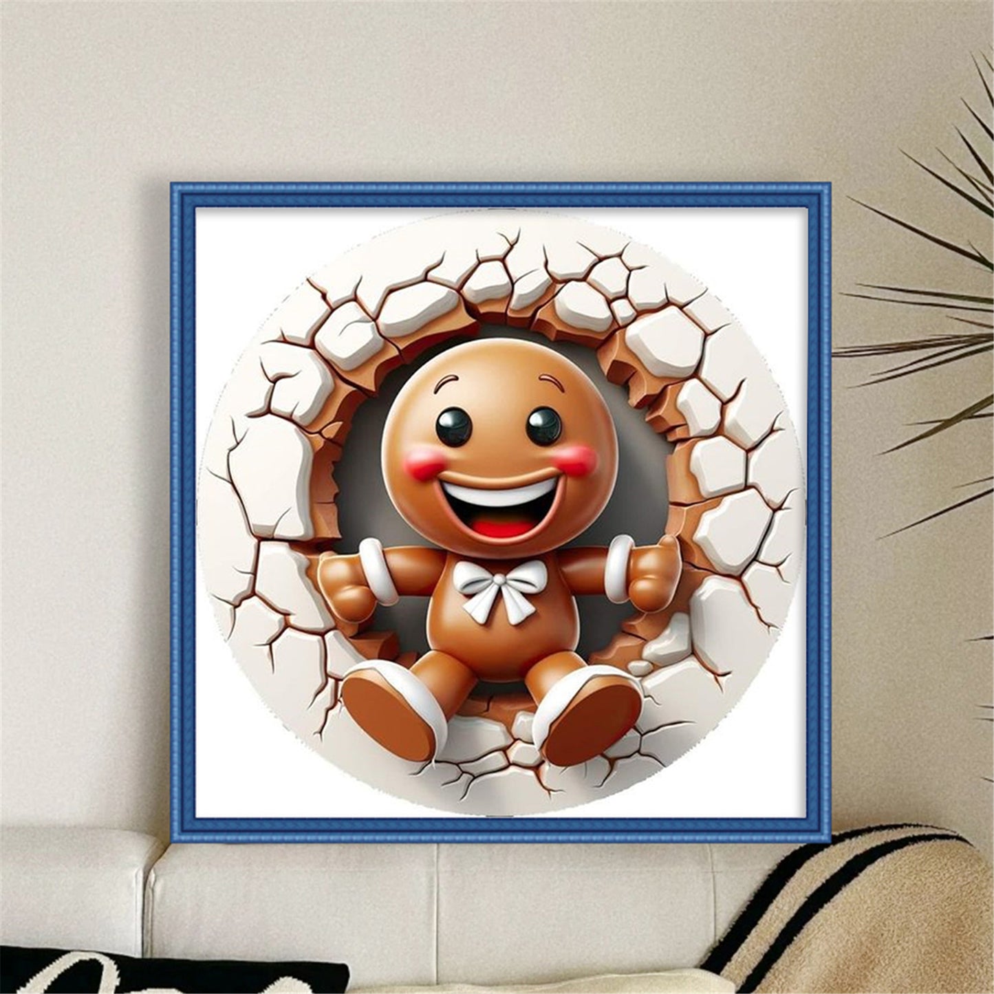 Winter Cookie Man - 11CT Stamped Cross Stitch 40*40CM