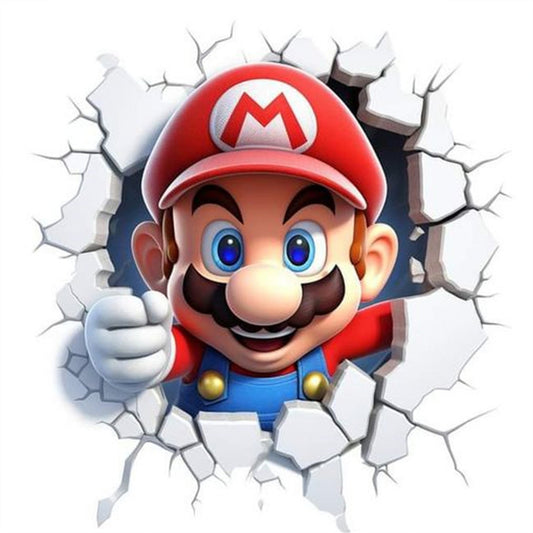 Winter Mario - 11CT Stamped Cross Stitch 40*40CM