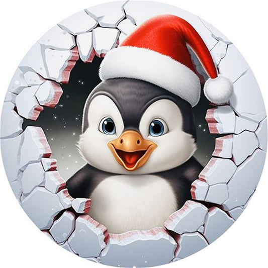 Winter Penguin - 11CT Stamped Cross Stitch 40*40CM