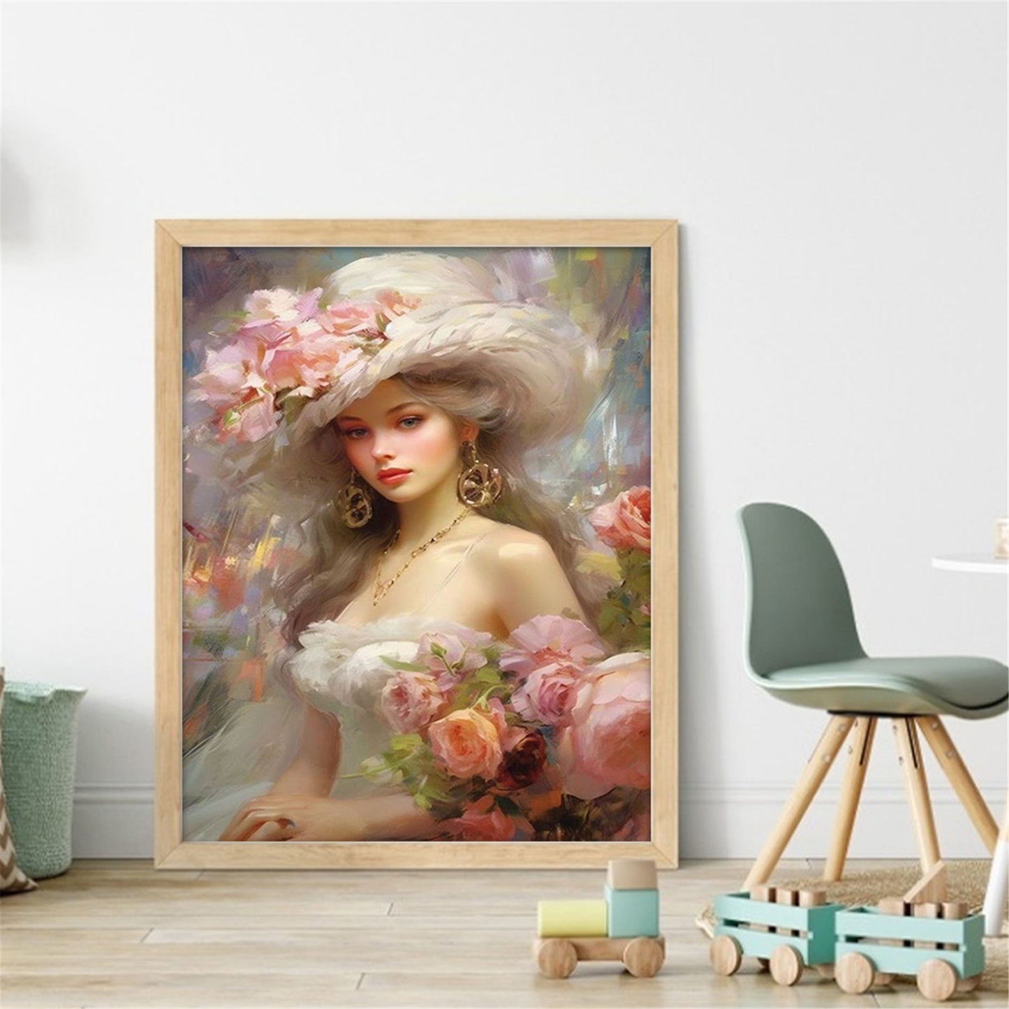 Victorian Woman - 11CT Stamped Cross Stitch 40*50CM