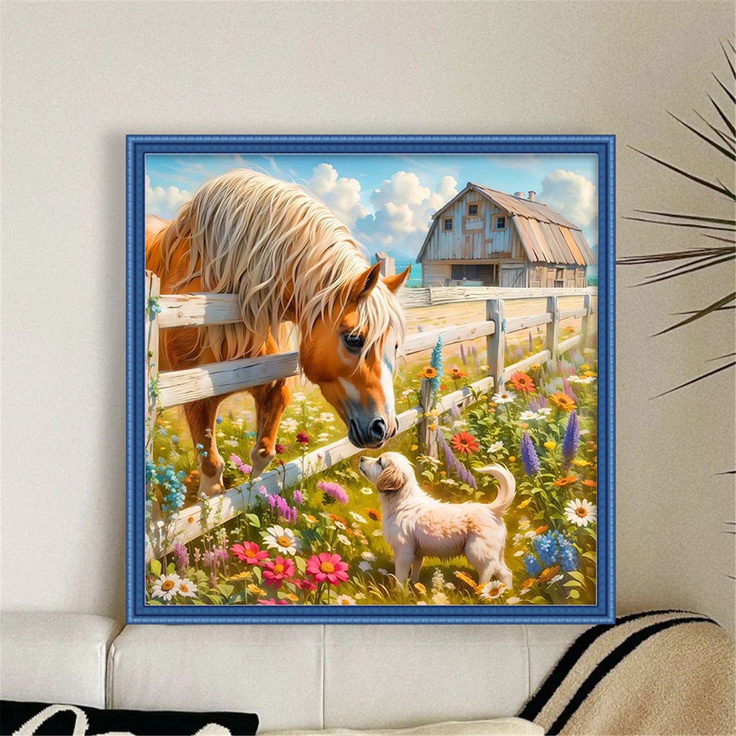 Horse - 11CT Stamped Cross Stitch 40*40CM