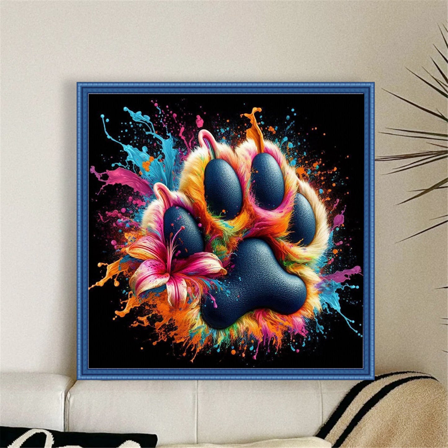 Cat'S Paw - 11CT Stamped Cross Stitch 40*40CM