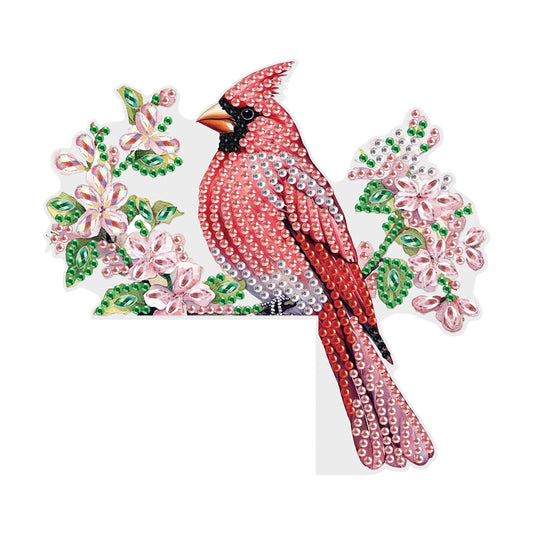 2Pcs DIY Diamond Art Door Corner Pendants Acrylic Door Decoration (Peacock)